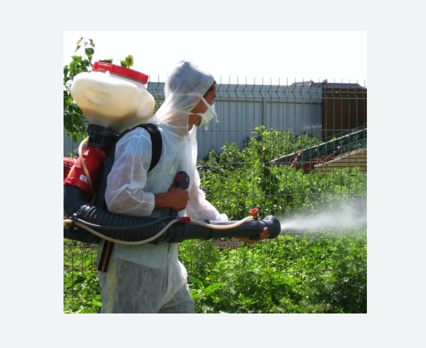 Акарицидная обработка территории в Обручевском районе Москвы